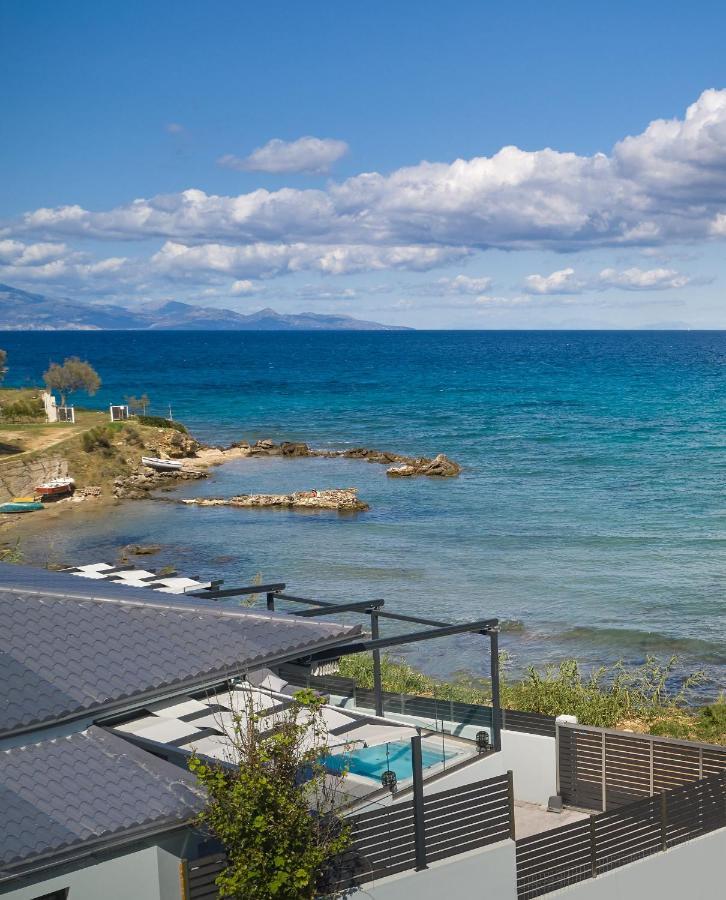 Blue View Villa - Coastal Elegance With Swim Spa, By Zantewize Alykanas  Luaran gambar
